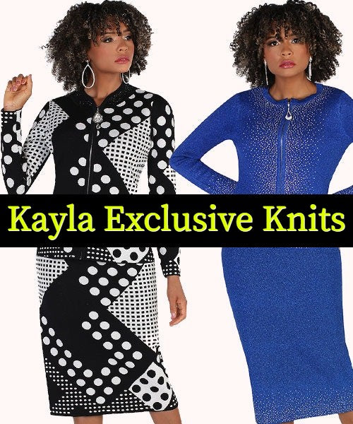 Kayla Knit Suit 5322  Church suits for less