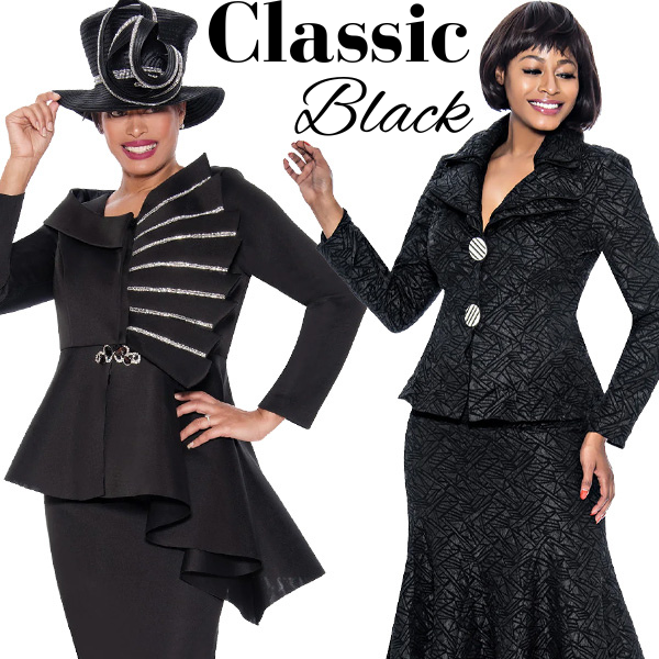 Black Church Suits for women
