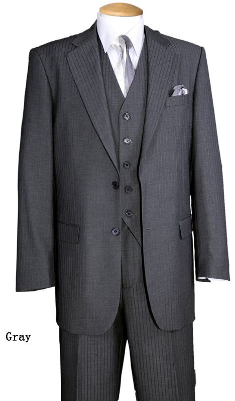 Fortino Landi Men Suit 5702V3-Grey | Church suits for less
