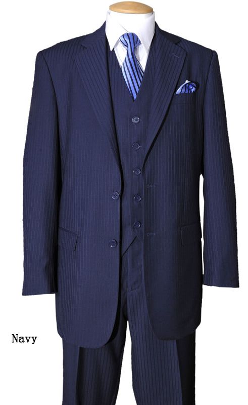 Fortino Landi Men Suit 5702V3-Navy | Church suits for less