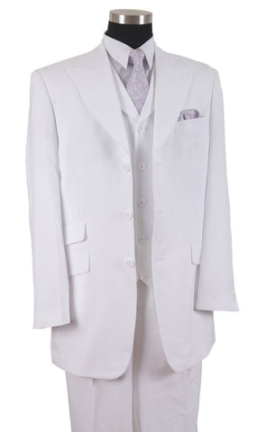 Milano Moda Suit 905V-White | Church suits for less