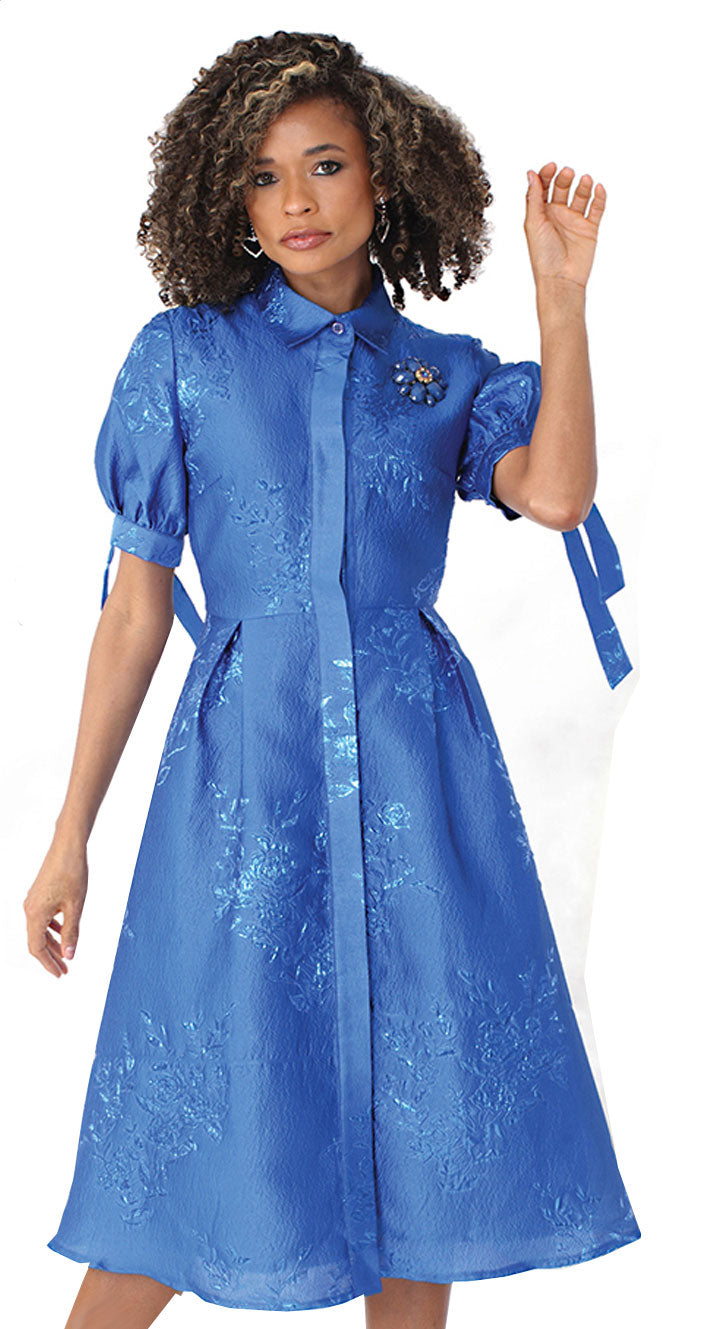 Chancele Church Dress 9704-Royal Blue | Church suits for less
