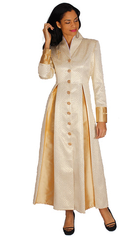 Diana Couture Church Robe 8556-Gold