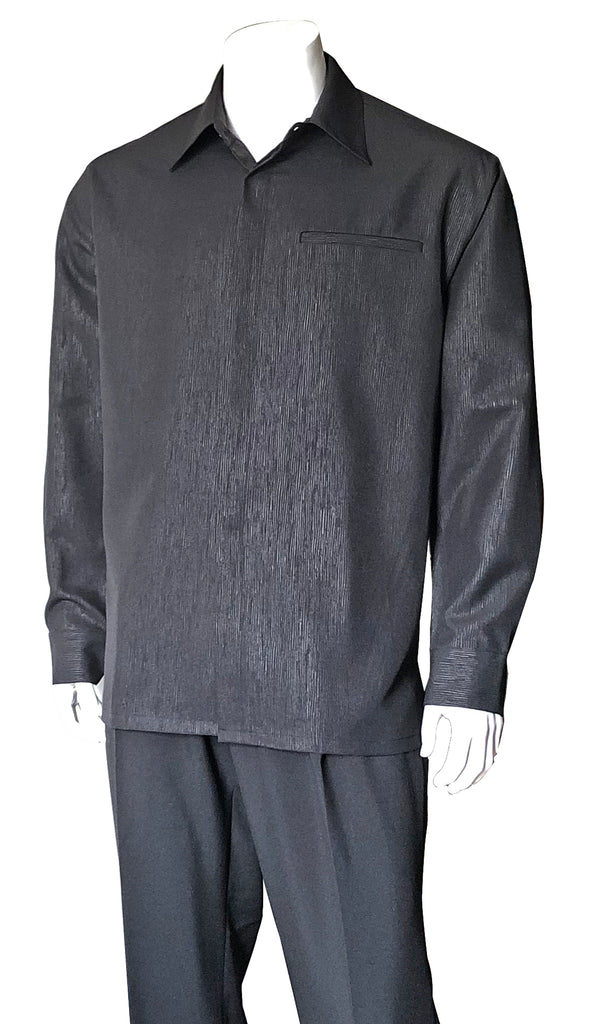 Fortino Landi Walking Set M2764-Black | Church suits for less