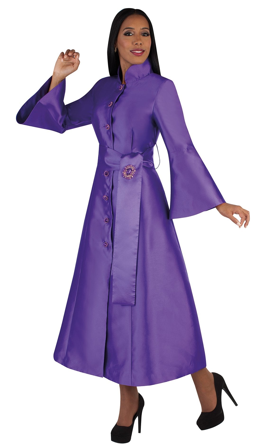 Tally Taylor Church Robe 4732C-Purple - Church Suits For Less