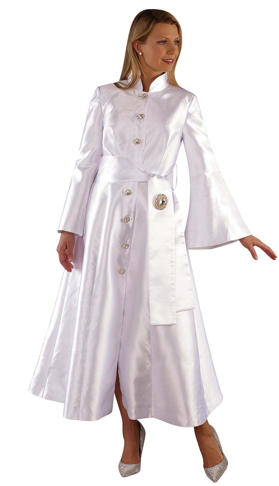 Tally Taylor Church Robe 4732C-White - Church Suits For Less