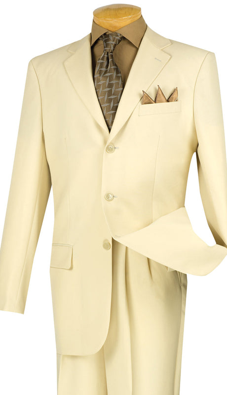 Vinci Men Suit 3PP-Ivory | Church suits for less