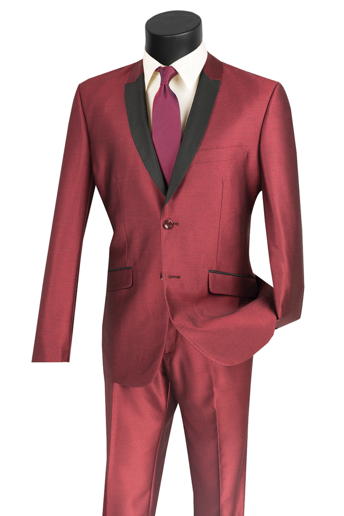 Vinci Suit S2PS-1-Maroon | Church Suits For Less