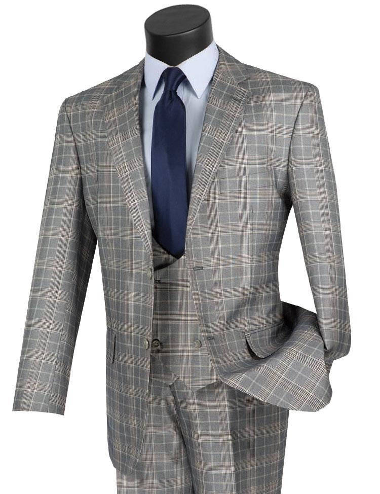 Vinci Suit V2RW-7 Gray | Church suits for less
