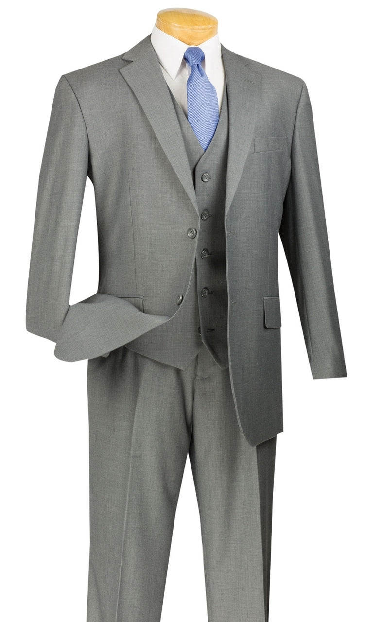 Vinci Suit V2TR-Medium Gray | Church suits for less