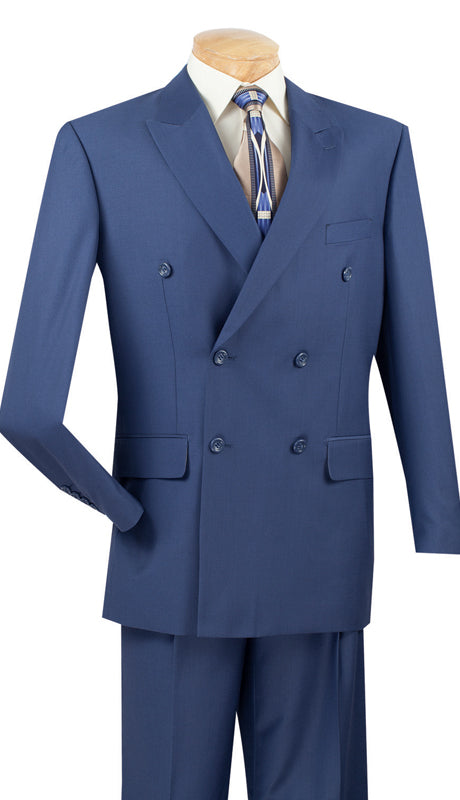 Vinci Men Suit DC900-1-Blue | Church suits for less