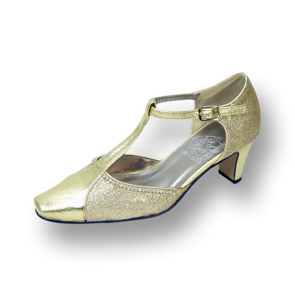 Women Church Shoes DP772-Gold | Church suits for less
