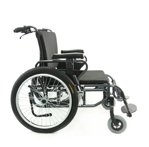 Karman BT10 Adjustable Heavy Duty Wheelchair 24"x20" Diamond Black Frame