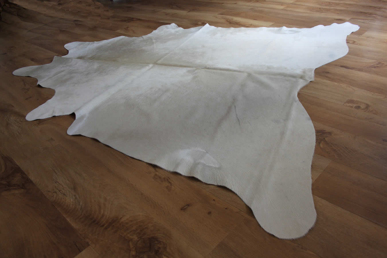 Pale Off White Cream Cowhide Rug Elegant In Its Simplicity And Shape