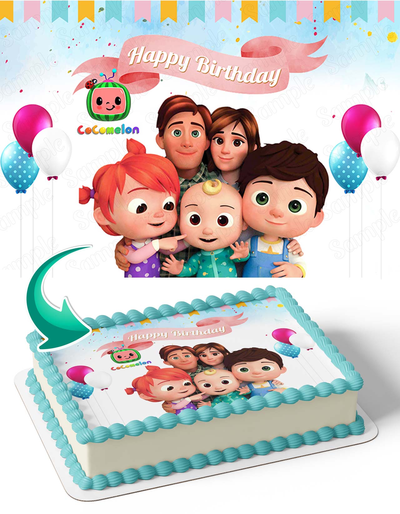 Cocomelon Kids TV Cartoon Edible Cake Toppers – Ediblecakeimage