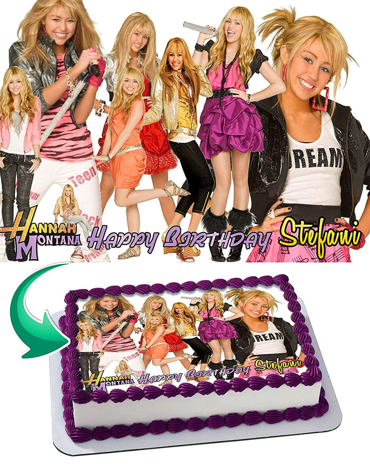 Hannah Montana Edible Cake Toppers Ediblecakeimage