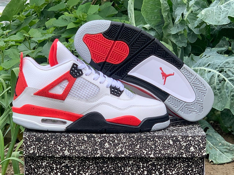 fire red jordan 4 gs