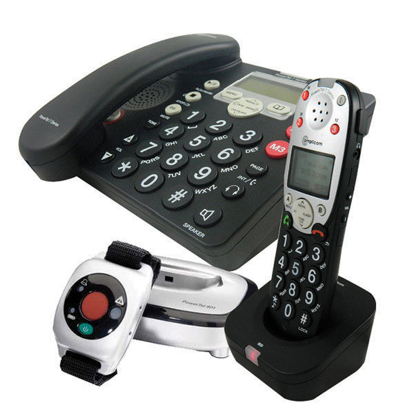 Amplified Cordless And Corded Phone With Answering Machine