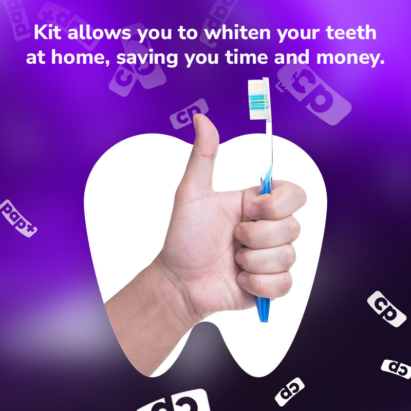 Kit allows you to whiten your teeth at home, saving you time and money