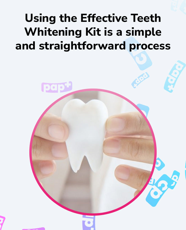 It is advised to use the kit consistently for several days or weeks, depending on the level of discoloration, to achieve the desired results effectively