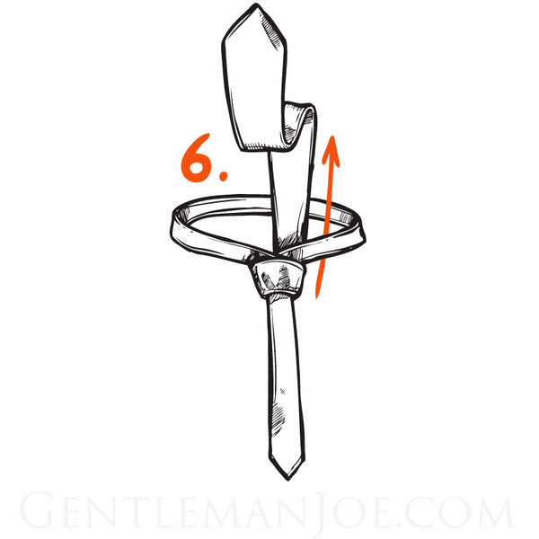 how to tie a tie - half windsor step 6