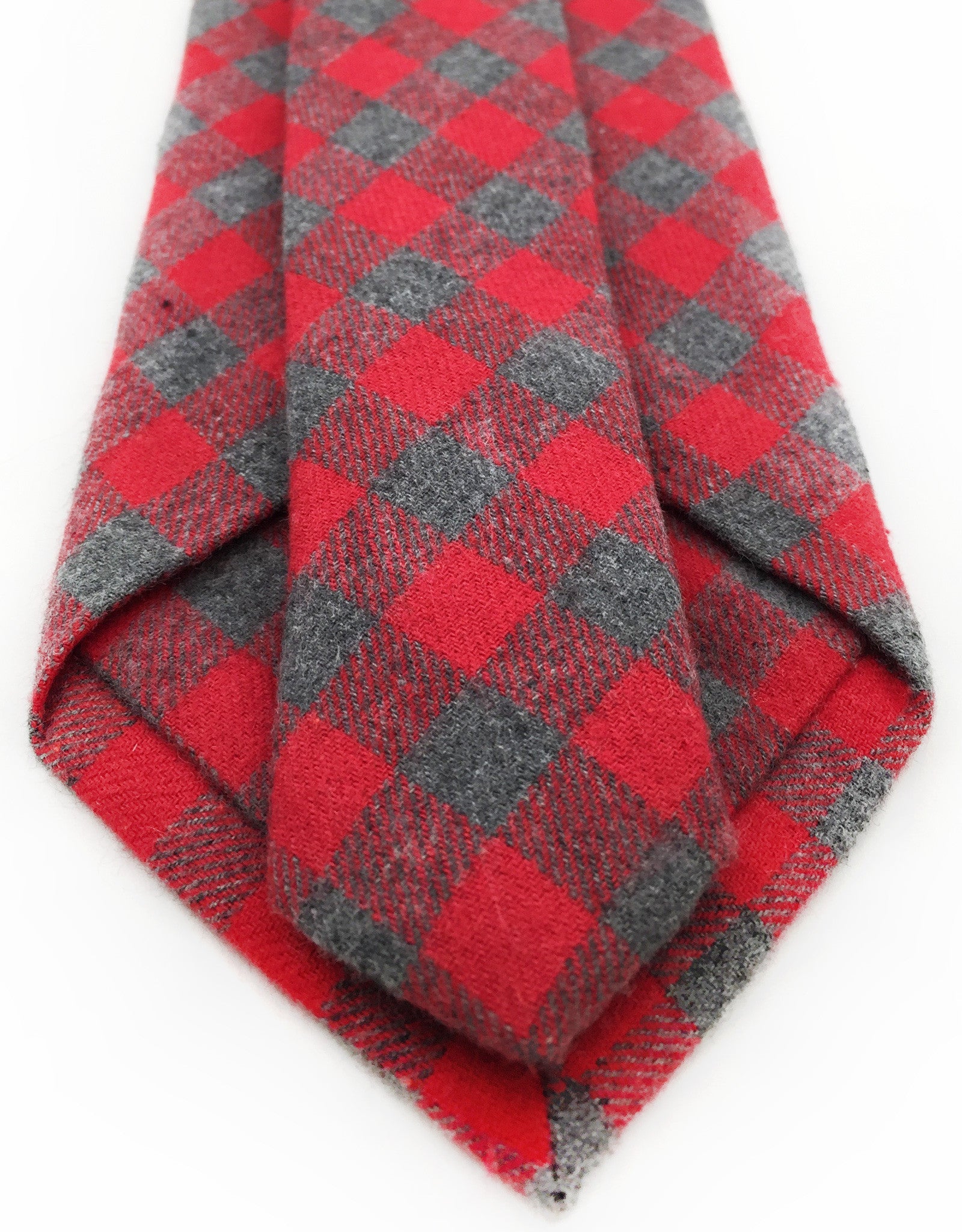 Red & Grey Checkered Cotton Tie – GentlemanJoe