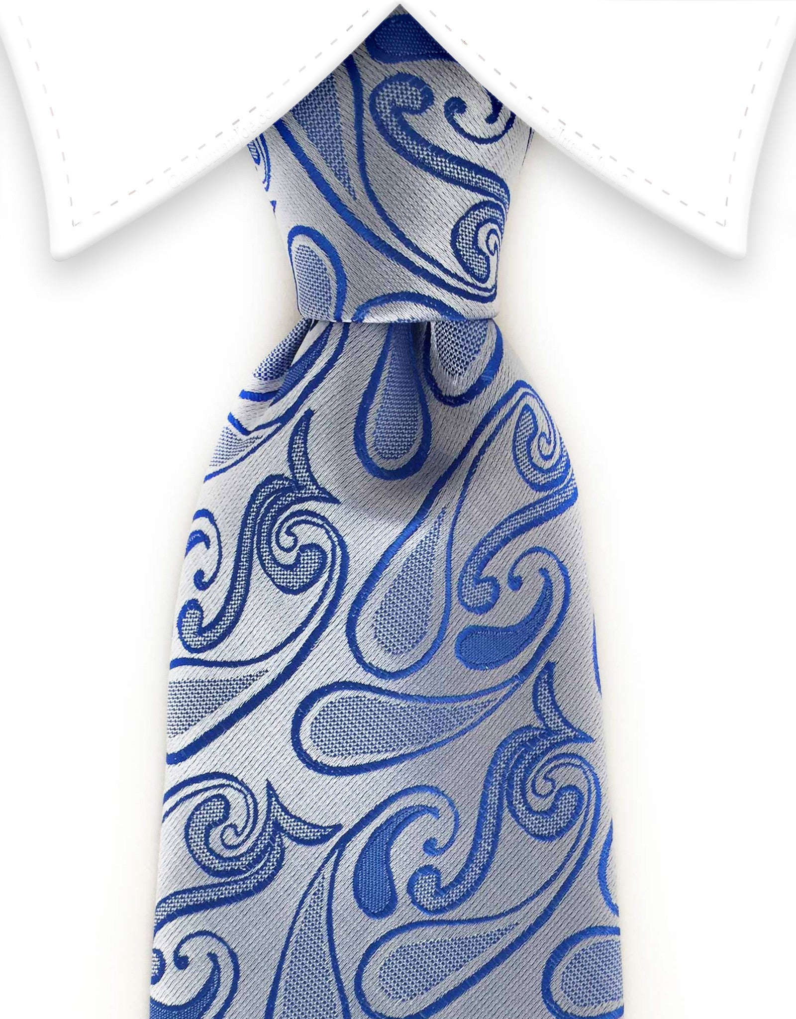 Light Blue Paisley Necktie – GentlemanJoe
