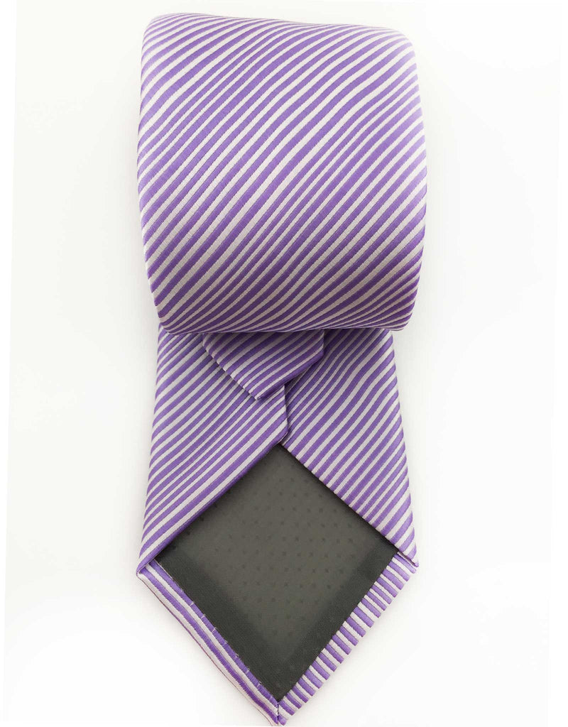 Lilac Purple Pinstriped Tie – GentlemanJoe