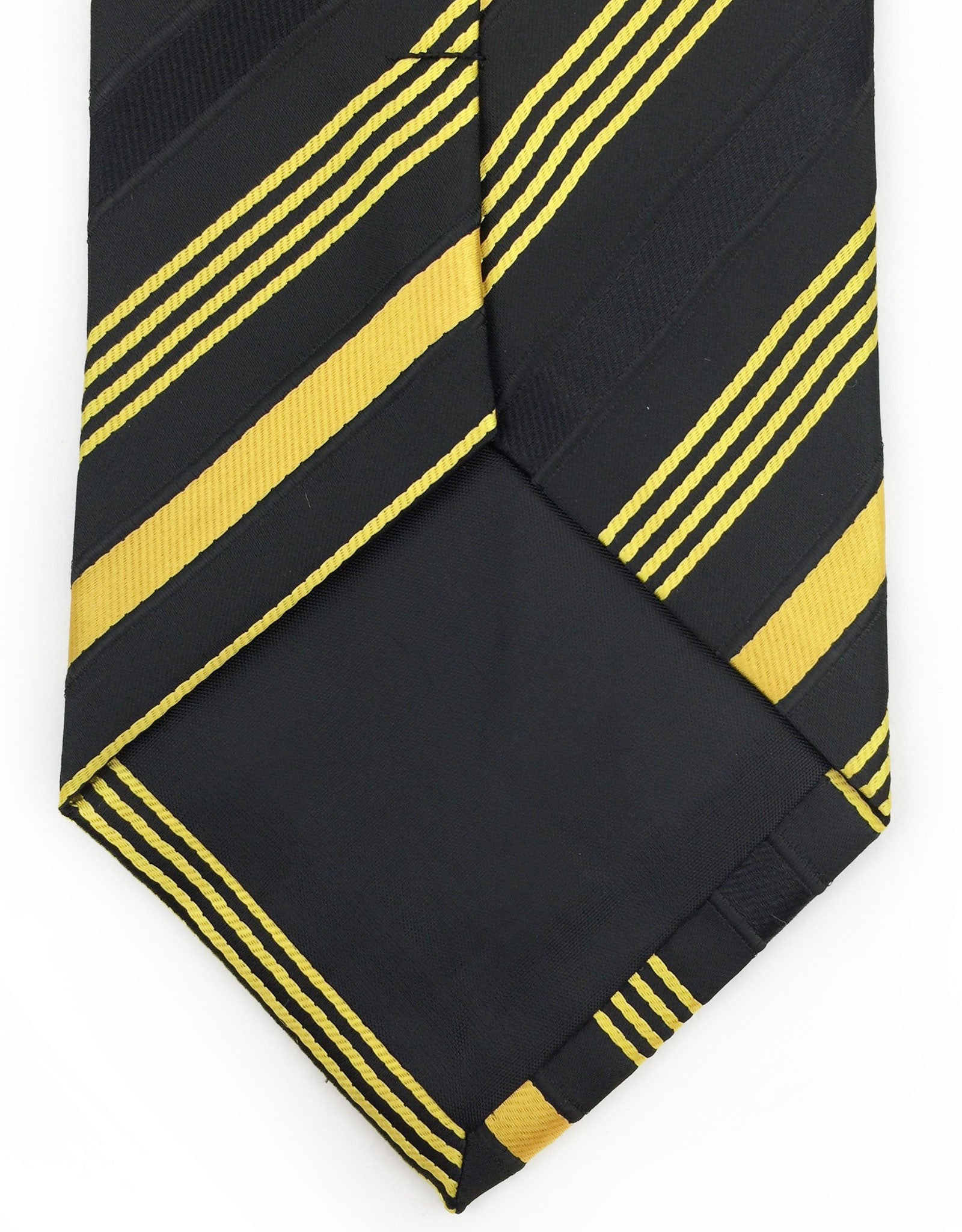 Black and Yellow Gold Striped Necktie – GentlemanJoe