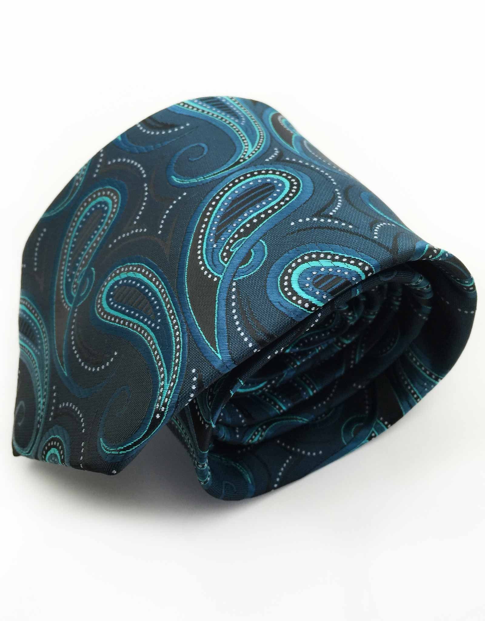 Teal Paisley Tie – GentlemanJoe