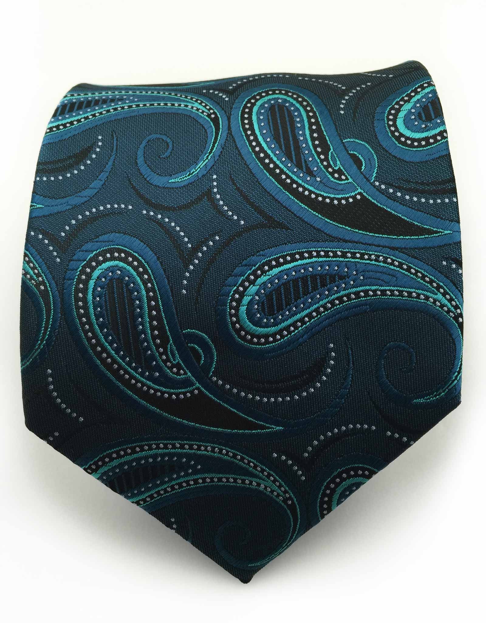 Teal Paisley Tie – GentlemanJoe