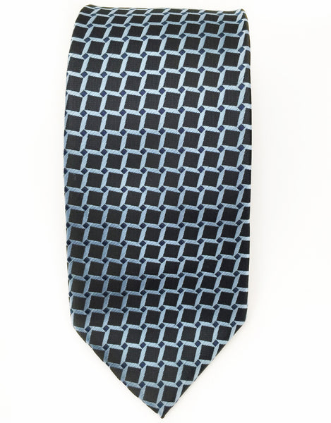 Light Blue & Black Tie – GentlemanJoe