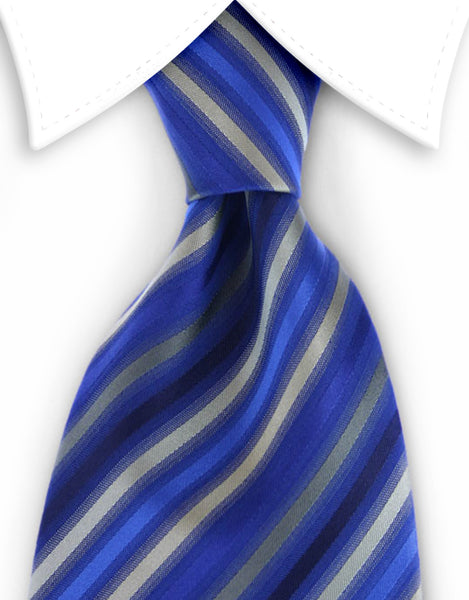 Red, White & Blue Striped Tie – GentlemanJoe