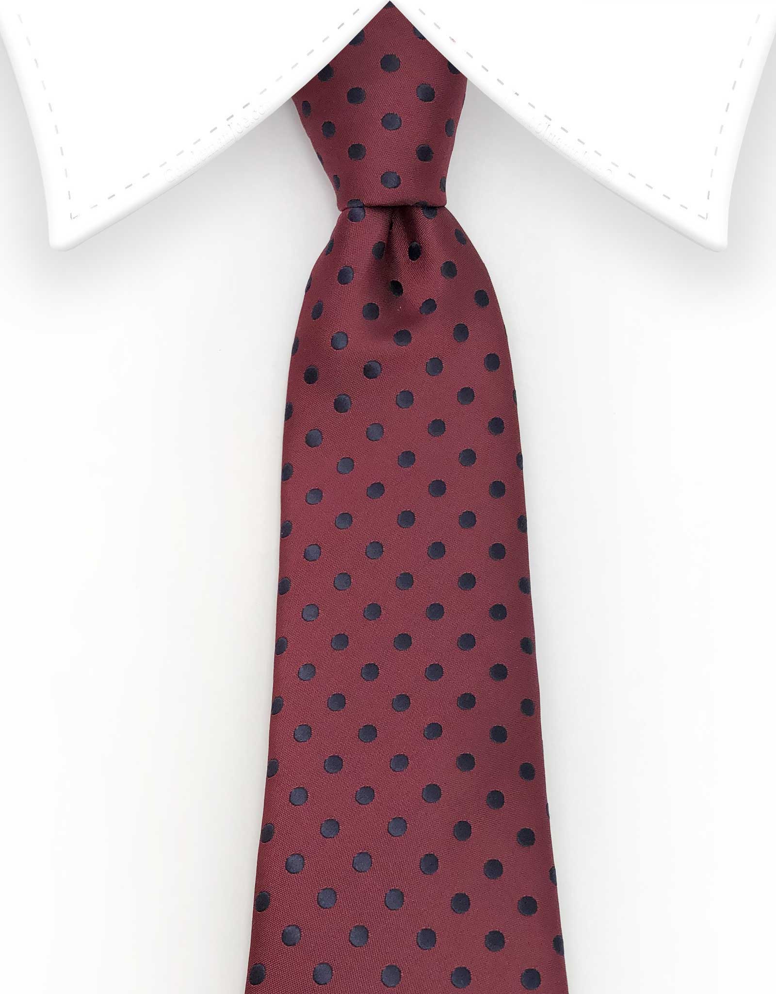 black and burgundy tie