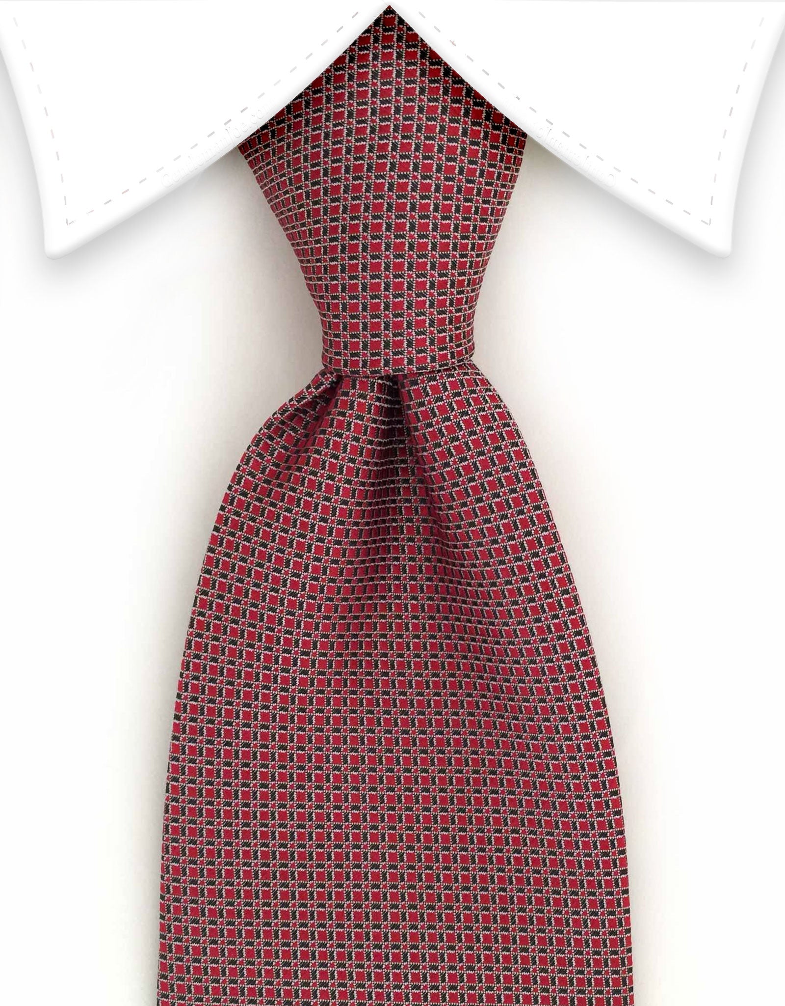 Red, Black & Silver Necktie – GentlemanJoe