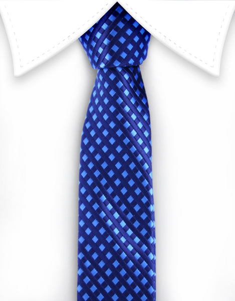 Light & Dark Blue Skinny Tie – GentlemanJoe