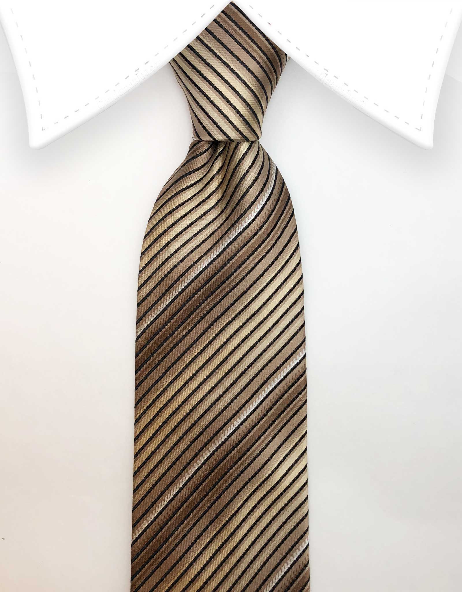 Multi-Gold Striped Tie – GentlemanJoe