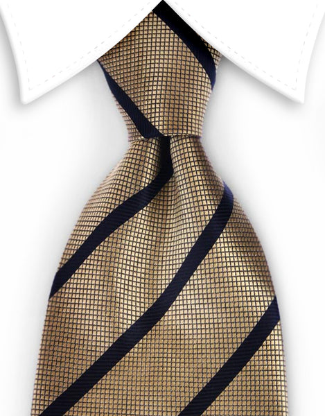 Gold & Black Striped Tie – GentlemanJoe