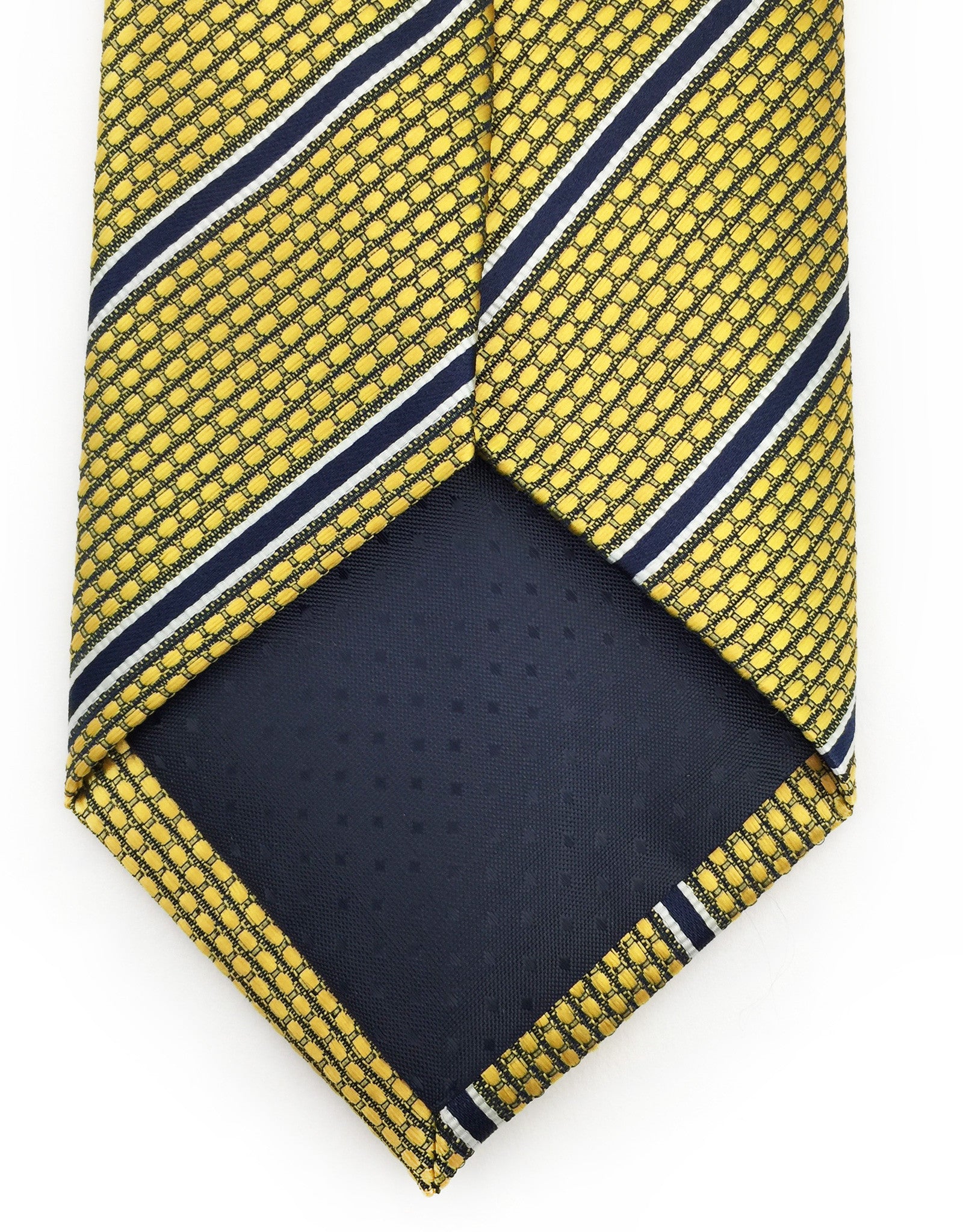 Gold and Navy Striped Tie – GentlemanJoe