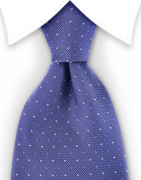 Blue Grey Pin Dot Tie – GentlemanJoe