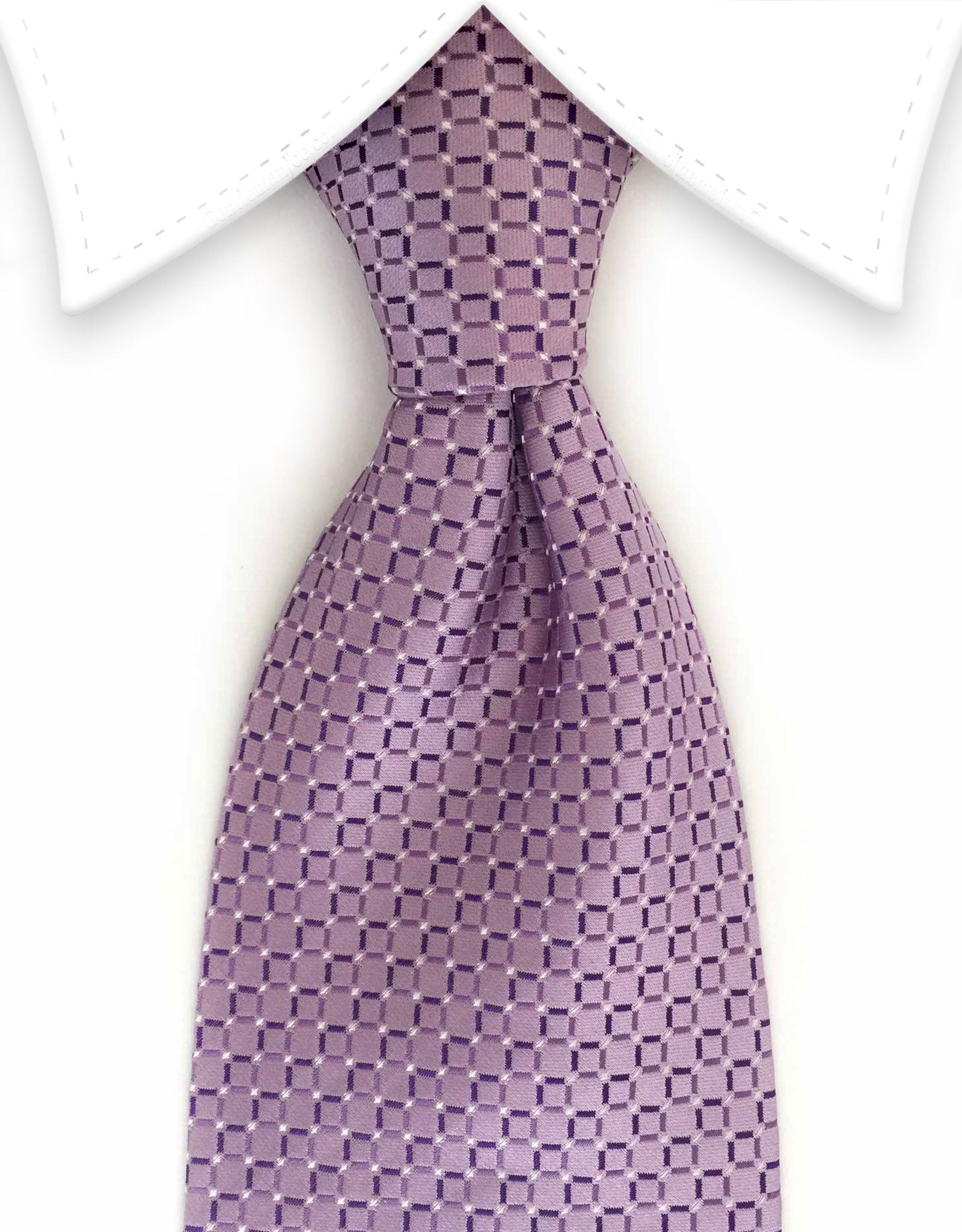 Light Purple Geometric Tie – GentlemanJoe