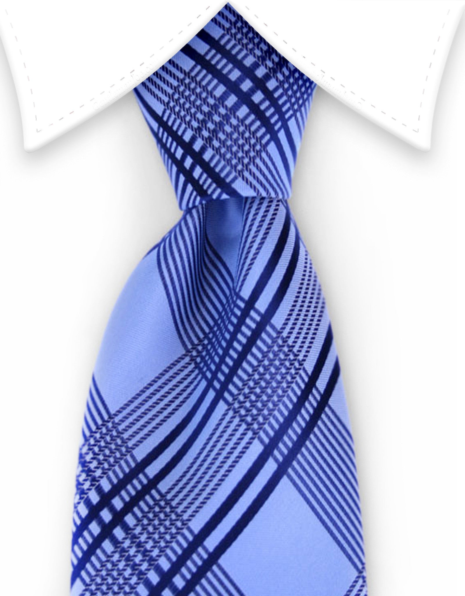 Blue Plaid Ties – GentlemanJoe