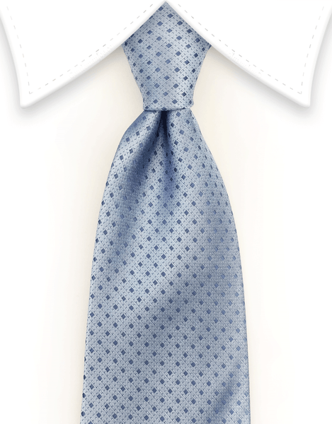 Light Blue Tie with Mini Diamonds – GentlemanJoe