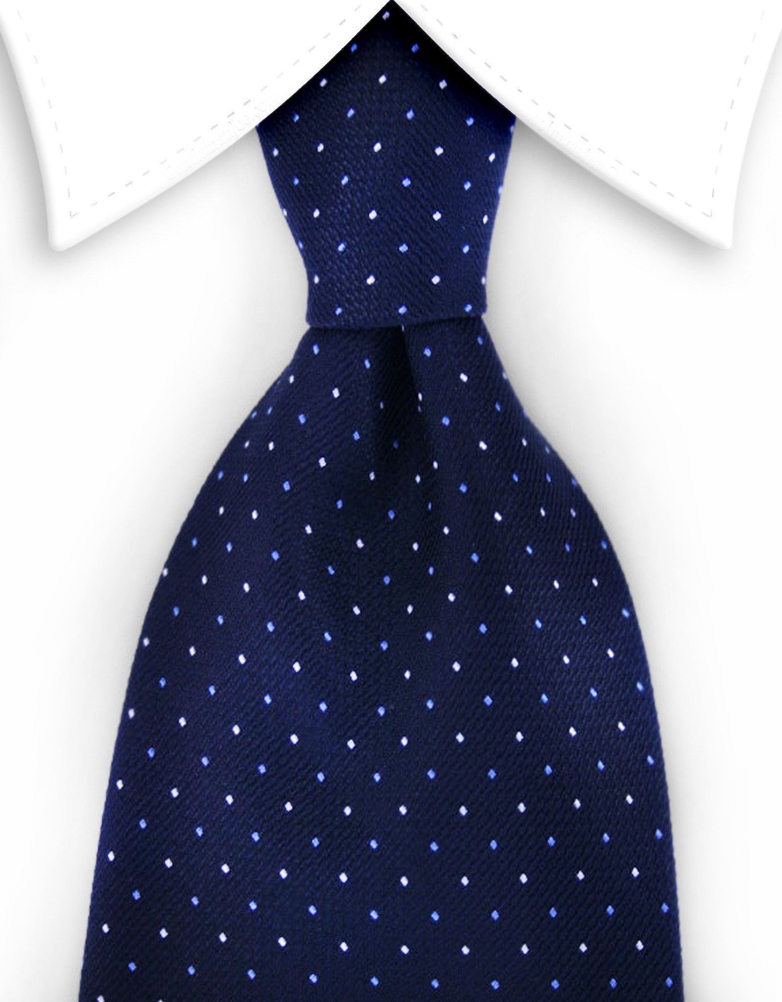 Navy Blue Pin Dots 4