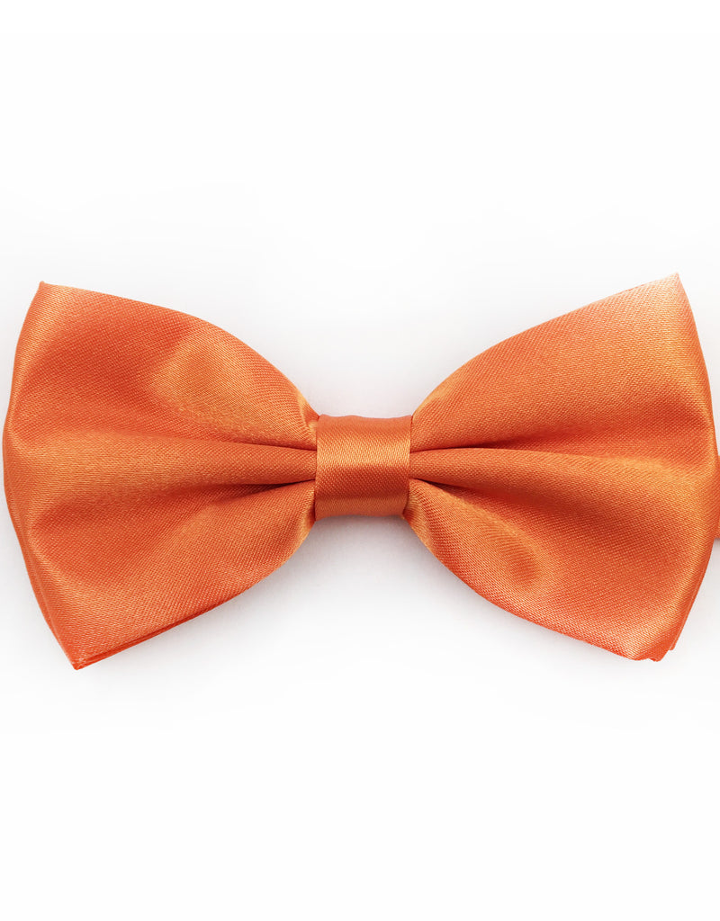 Orange Satin Pre-tied Bowtie – GentlemanJoe