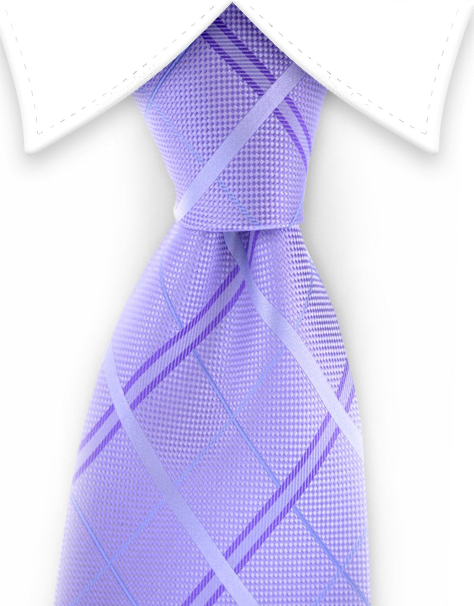 Light Purple Plaid Tie – GentlemanJoe