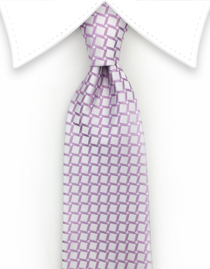 blush silk tie