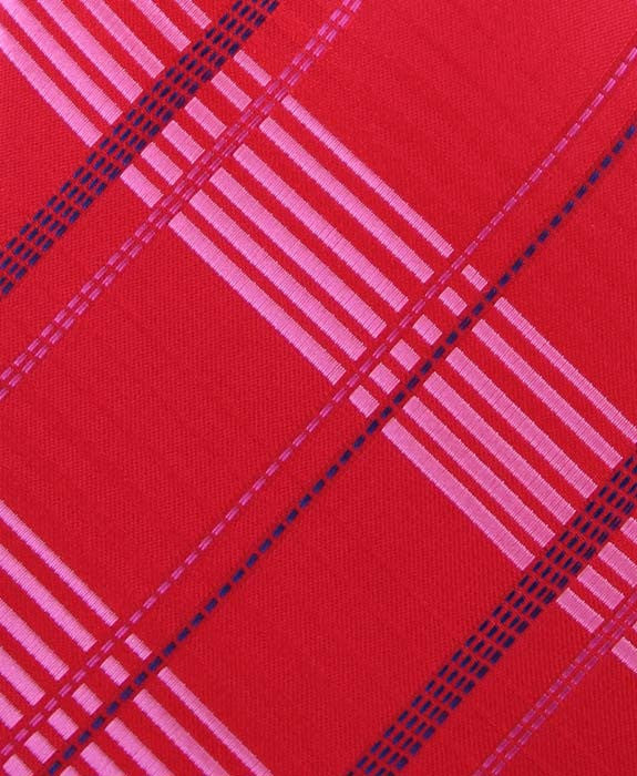 Red & Pink Plaid Necktie – GentlemanJoe