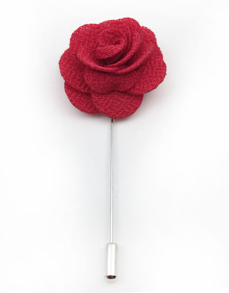 Red Flower Lapel Pins – GentlemanJoe
