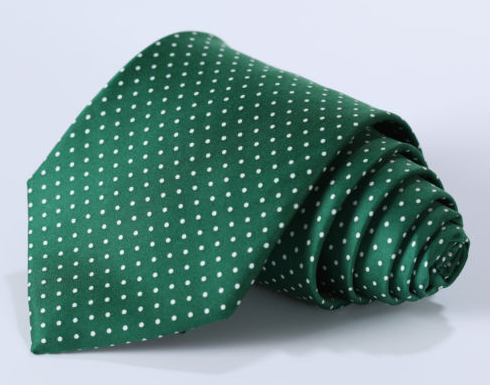 Green & White Pin Dot Necktie – GentlemanJoe